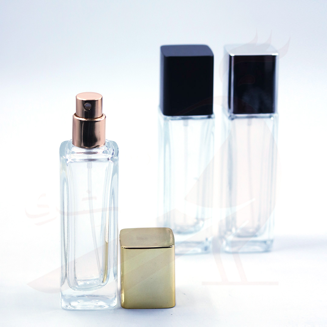 شیشه عطر 20 میلی لیتر چهار گوش ساده کد 084777005019